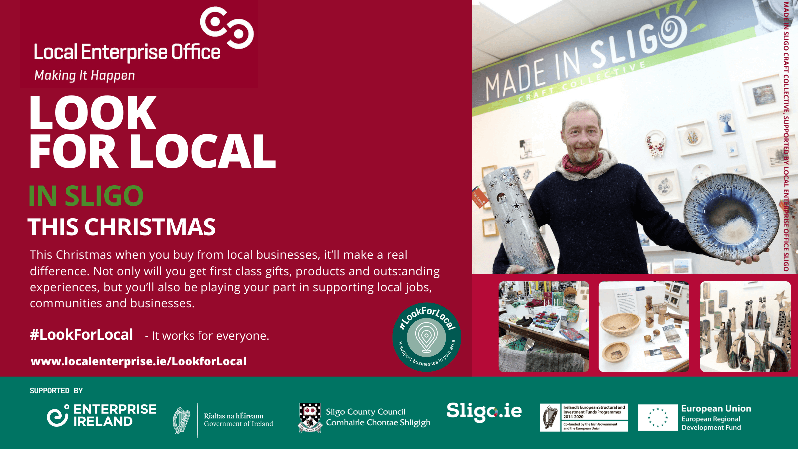 Look For Local in Sligo This Christmas to Support Small Businesses & Communities